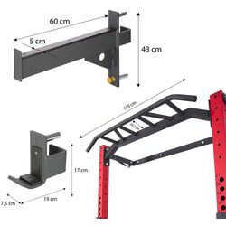 Bara tractiuni multifunctionala HMS KLT23 (Black/Red) Thumb