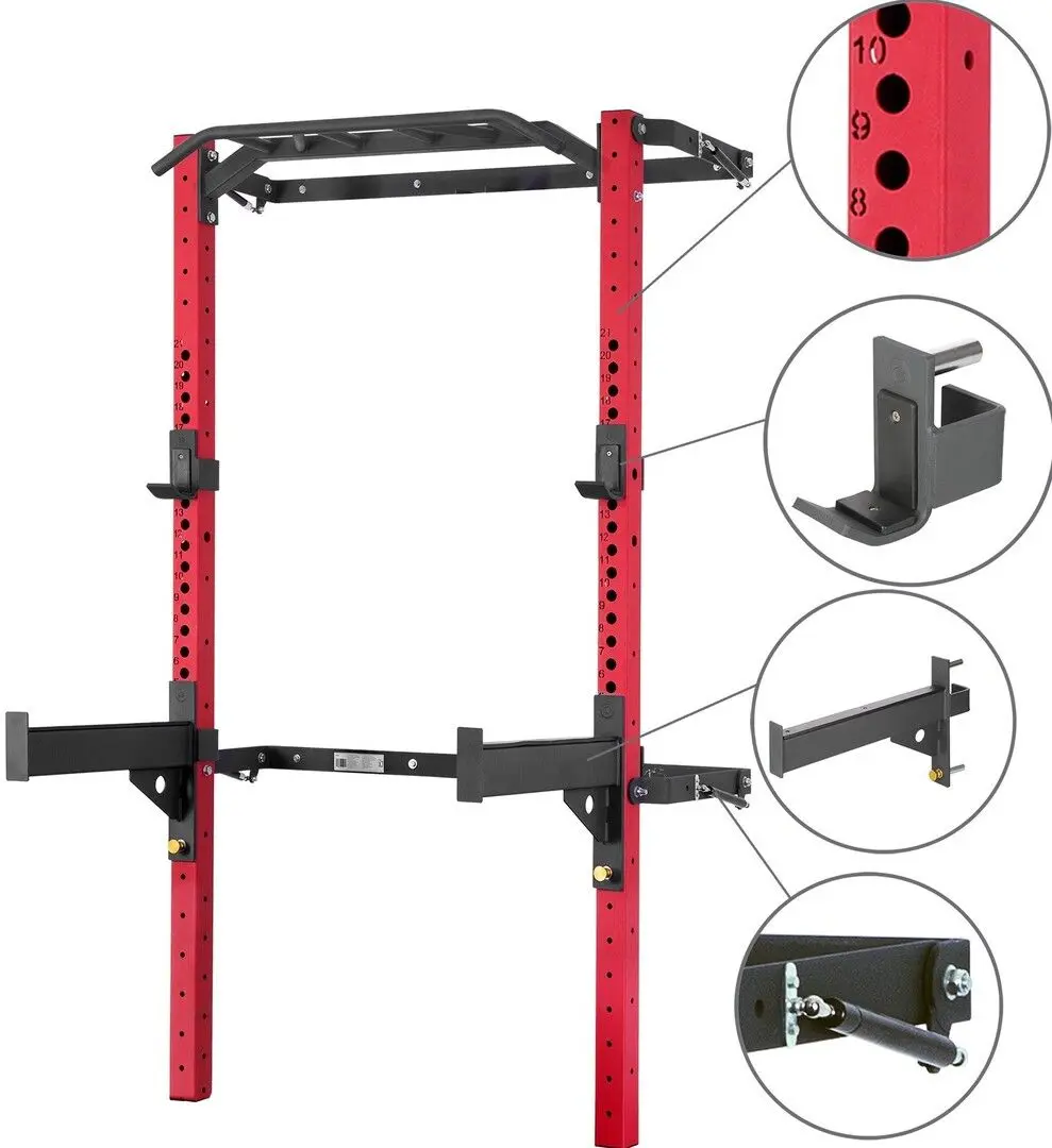 Bara tractiuni multifunctionala HMS KLT23 (Black/Red)