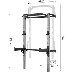 Bară tracțiuni multifuncțională HMS KLT23 (Silver) Thumb