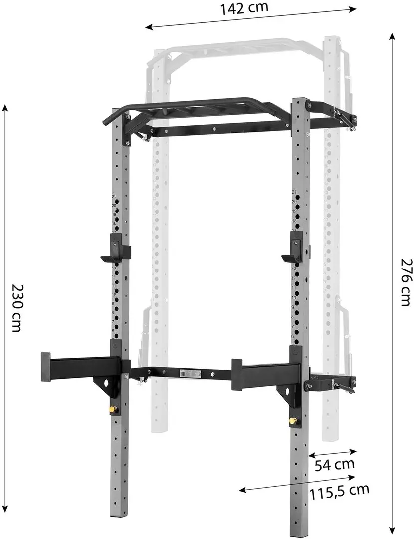 Bară tracțiuni multifuncțională HMS KLT23 (Silver)