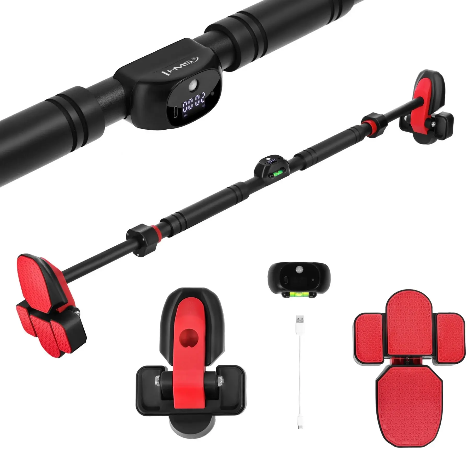 Bara de tractiuni pentru usa HMS DD501 (Black/Red) - 3