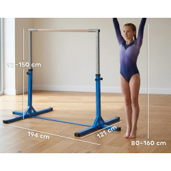 Bare paralele de gimnastica Homcom A91-099BU (Blue) Thumb