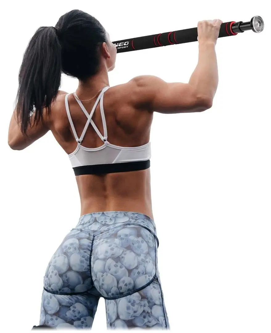 Турник дверной Neo-Sport NS-311 (Black/Red) - 6