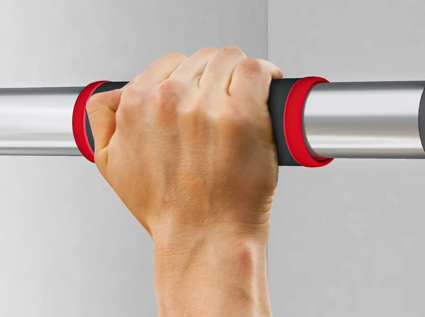 Турник дверной SportNow A91-352V00BK (Black/Red)