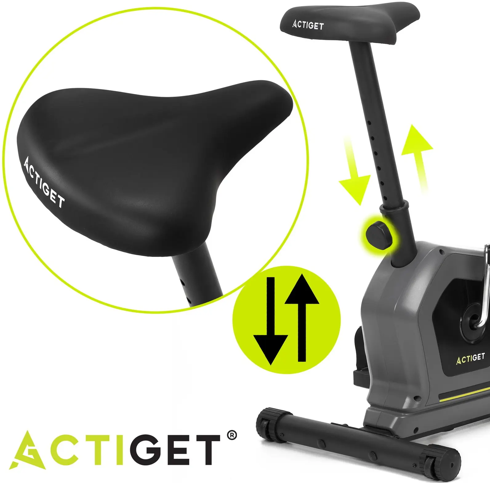 Велотренажер Actiget Bike Pro ACT0175 (Grey) - 7