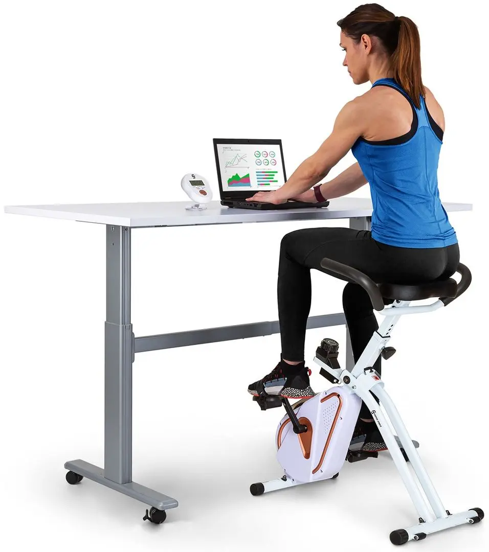 Велотренажер Capital Sports Azura Desk Bike (White) - 4
