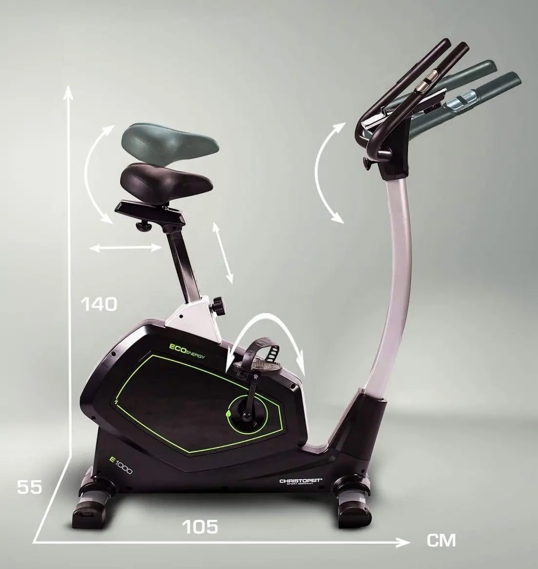 Bicicleta fitness Christopeit Sport ECO 1000 (Black)