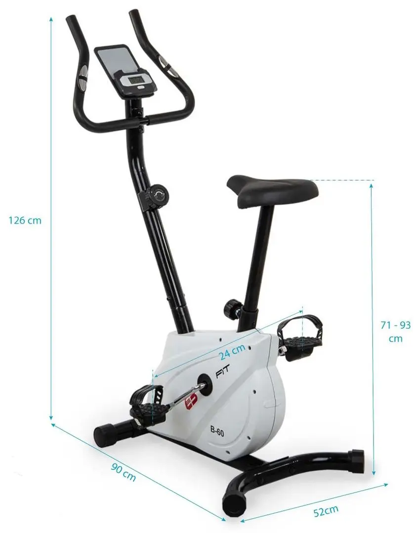 Bicicleta fitness EB Fit B60 (Black/White)