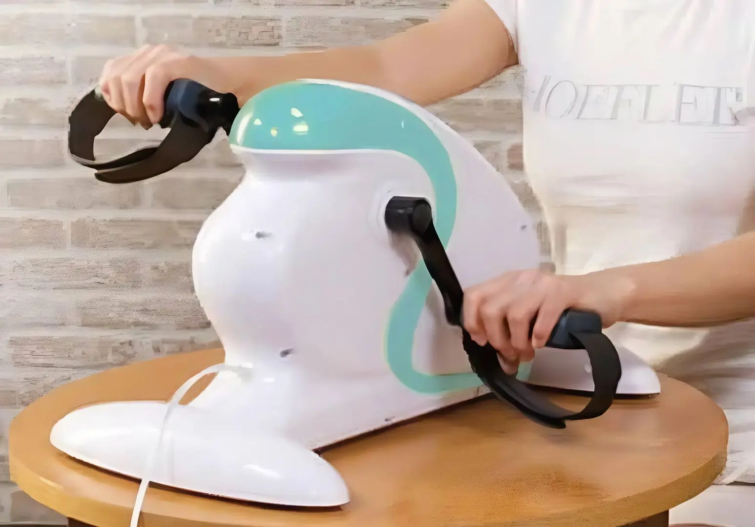 Mini bicicleta fitness Everfit Welly E (White/Blue)