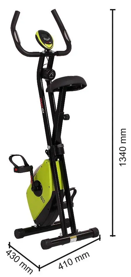 Bicicleta fitness Everfit BFK Slim (Black/Green)