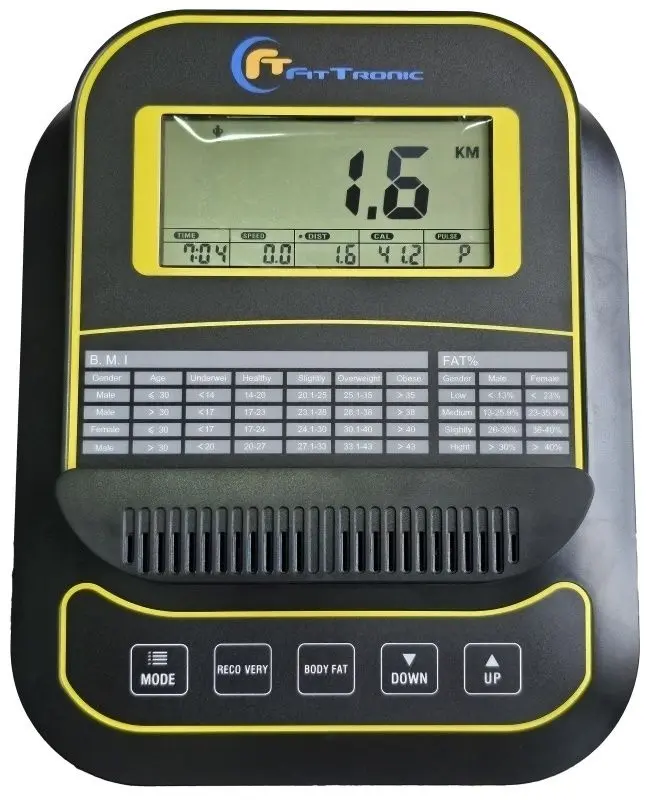 Bicicleta eliptica FitTronic 609R (Black/Grey) - 4