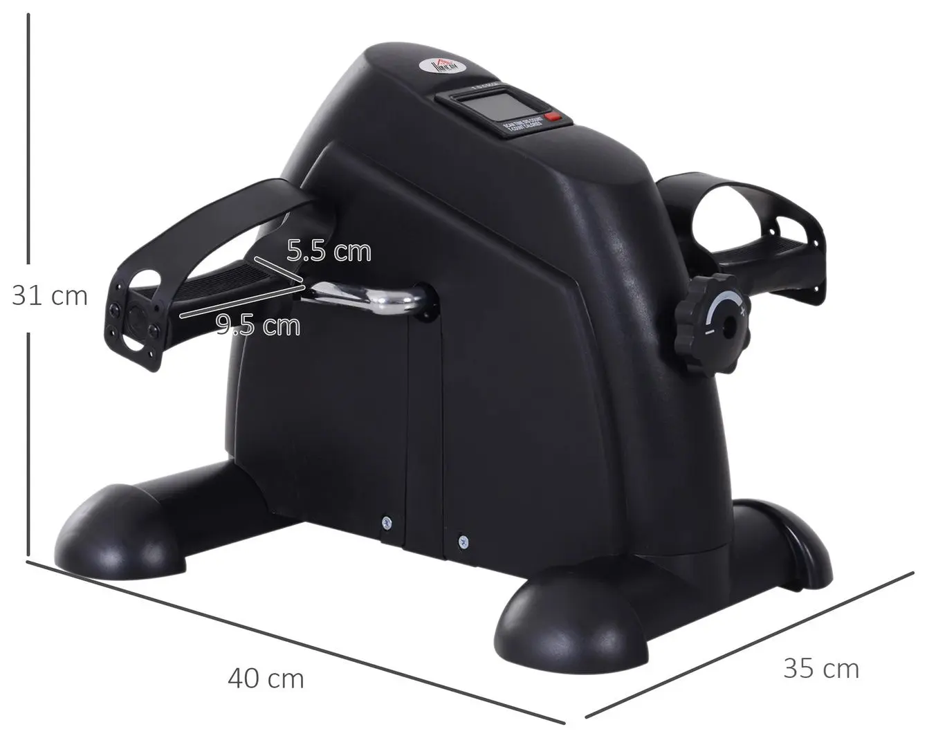 Mini bicicleta fitness Homcom A90-179BK (Black)