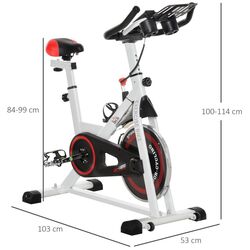 Велотренажер Homcom A90-146V01 (White) Thumb