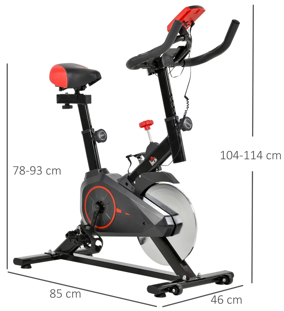 Велотренажер Homcom A90-152 (Black/Red)