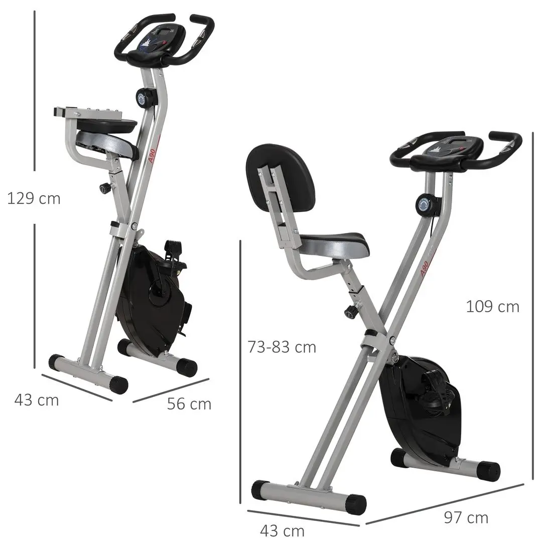Bicicleta fitness Homcom A90-192GY (Grey)