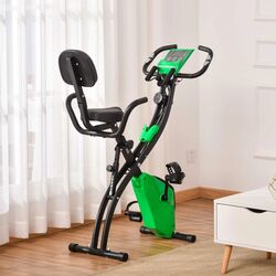 Bicicleta fitness Homcom A90-196GN (Black/Green) Thumb