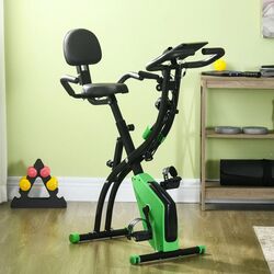 Bicicleta fitness Homcom A90-196GN (Black/Green) Thumb