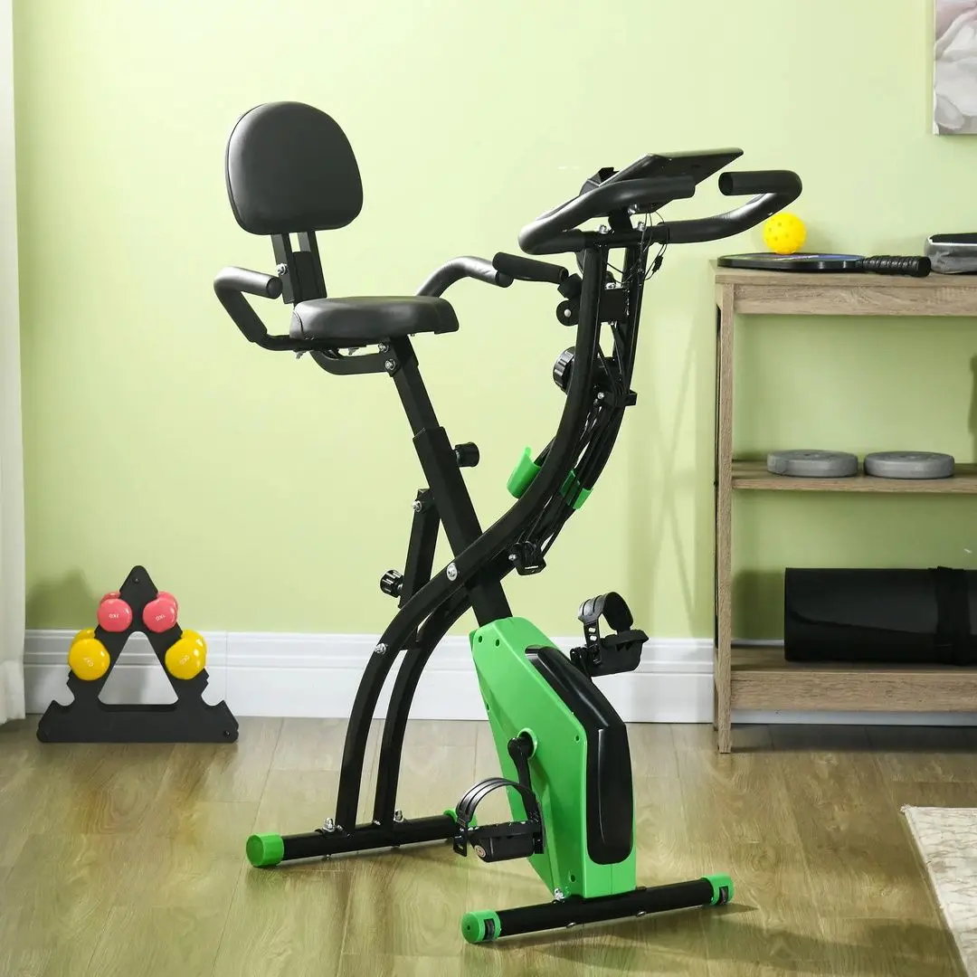 Bicicleta fitness Homcom A90-196GN (Black/Green)