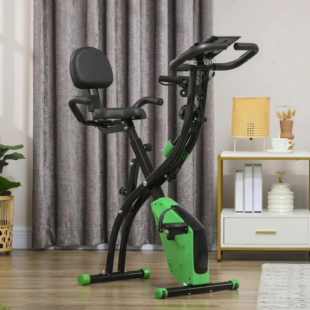 Bicicleta fitness Homcom A90-196GN (Black/Green)
