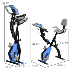Велотренажер Homcom A90-196LB (Blue) Thumb