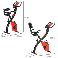 Bicicleta fitness Homcom A90-196RD (Black/Red) Thumb