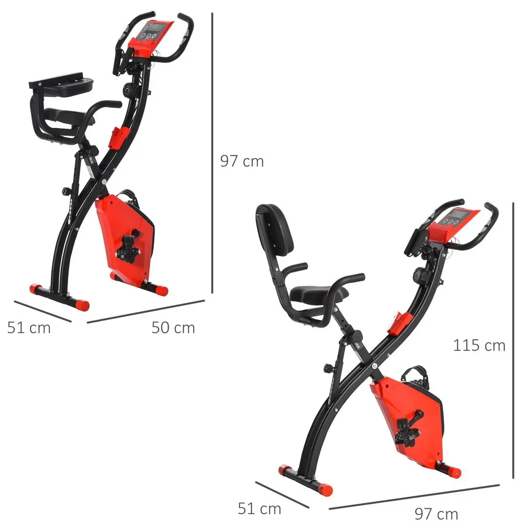Bicicleta fitness Homcom A90-196RD (Black/Red)