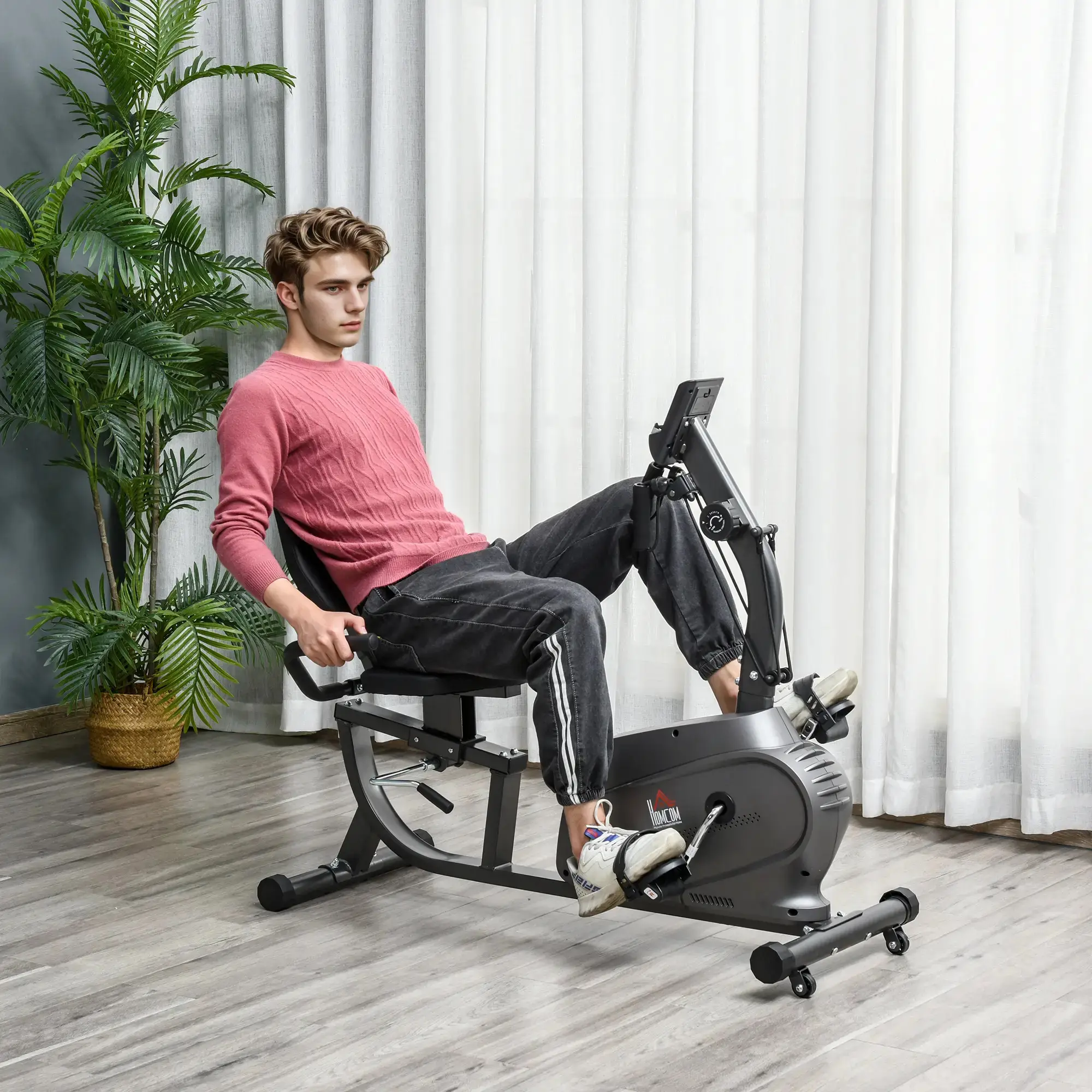 Bicicleta fitness Homcom A90-231 (Black/Grey) - 7