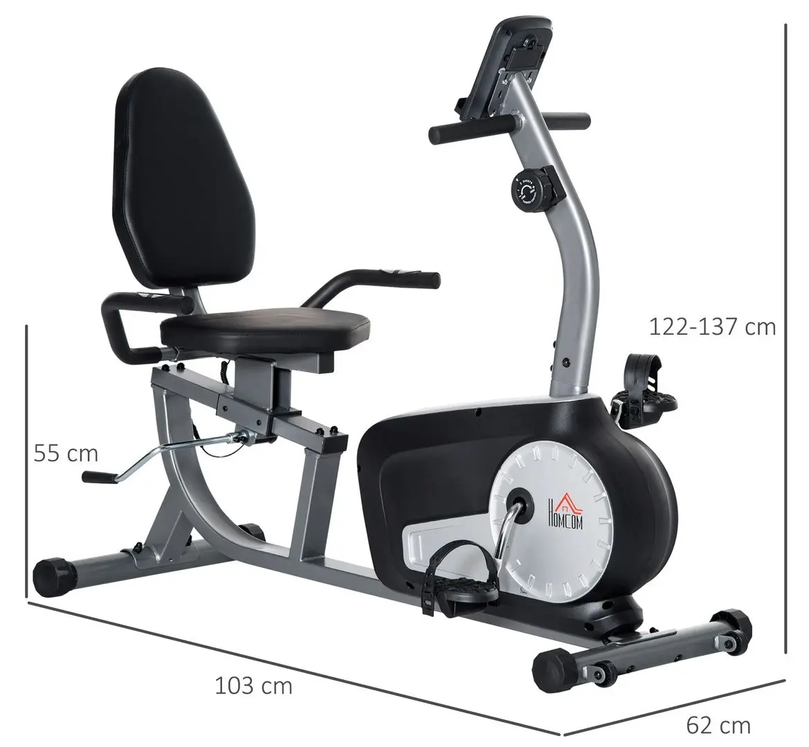 Велотренажер Homcom A90-301 (Black) - 3