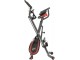 Bicicleta fitness Motive Fitness X-Bike (Black/Red)