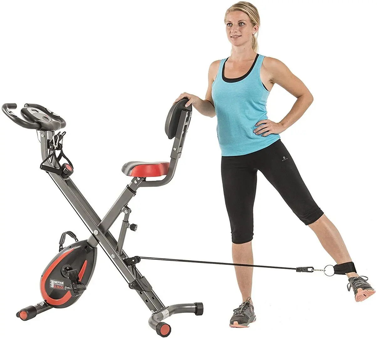 Велотренажер 2в1 Motive Fitness X-Bike (Black/Red)