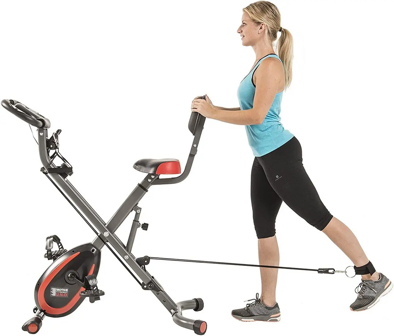 Велотренажер 2в1 Motive Fitness X-Bike (Black/Red)