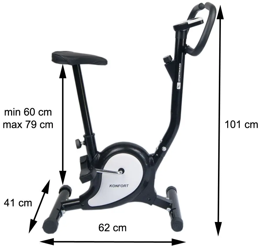 Bicicleta fitness Sportmann Konfort SM1221 (White/Black) - 11