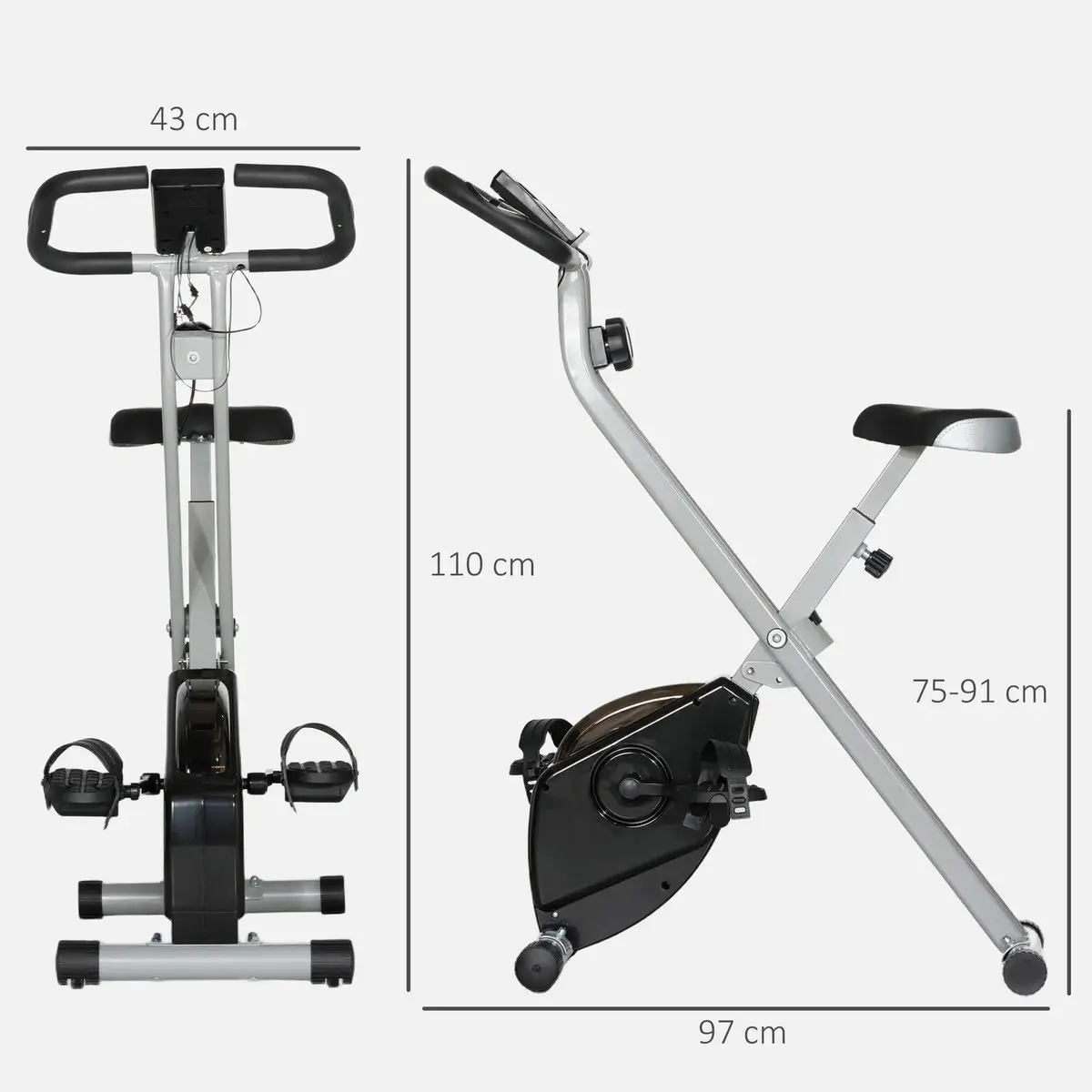 Bicicleta fitness Sportnow A90-360V00GY (Grey) - 3