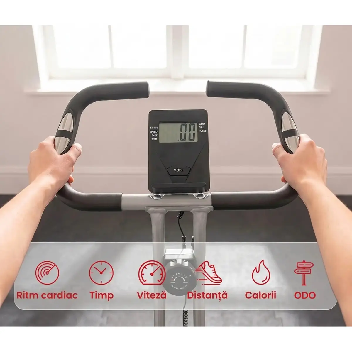 Bicicleta fitness Sportnow A90-360V00GY (Grey) - 5