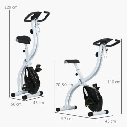 Bicicleta fitness Sportnow A90-361V00BK (Black/White) Thumb