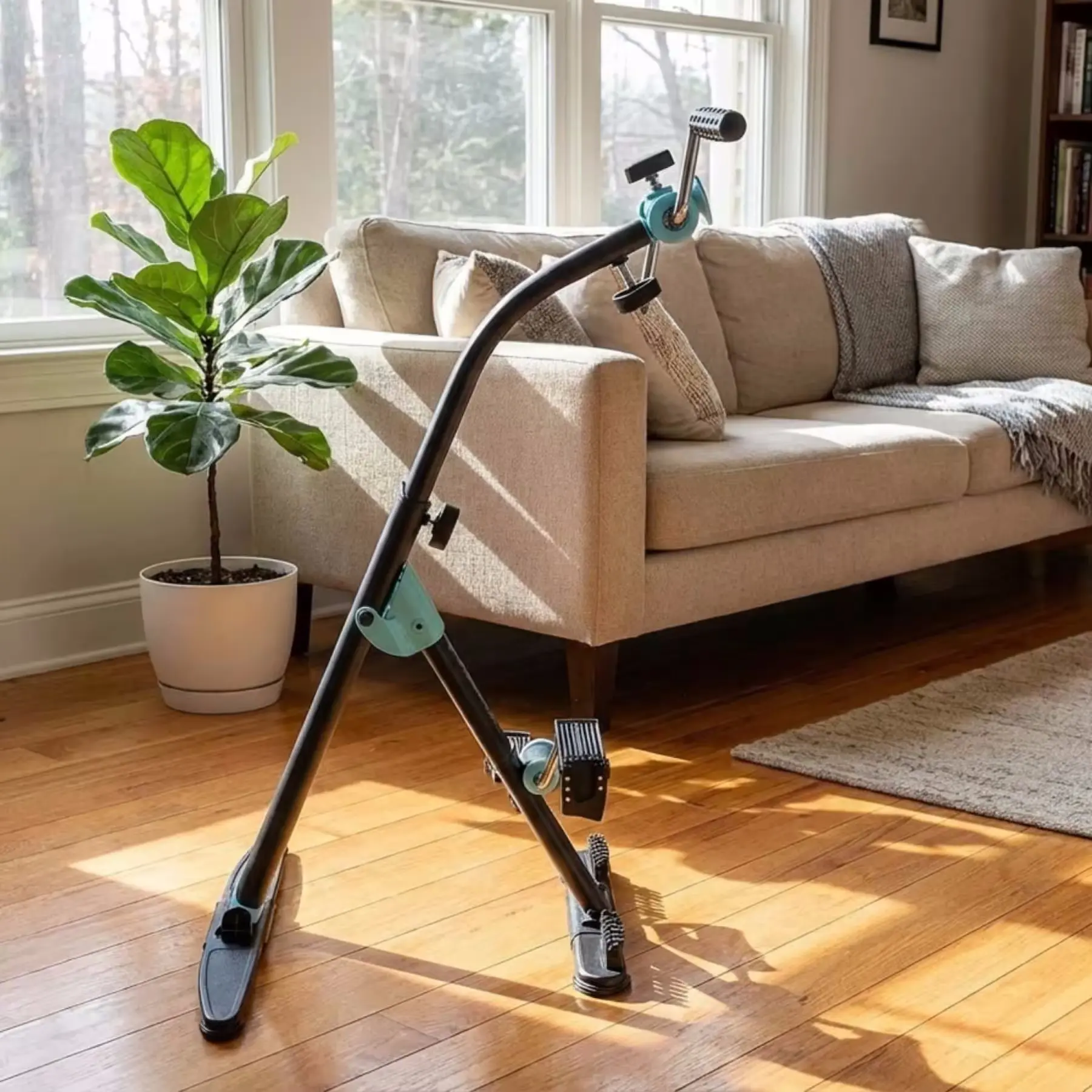 Bicicleta fitness Techfit TCPEDALIER (Black/Blue) - 2