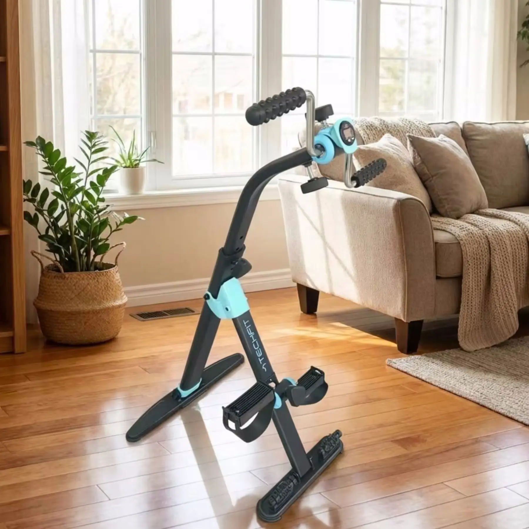 Bicicleta fitness Techfit TCPEDALIER (Black/Blue) - 4