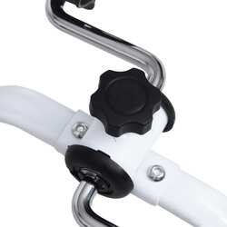 Мини велотренажер VidaXL 90628 (White/Black) Thumb