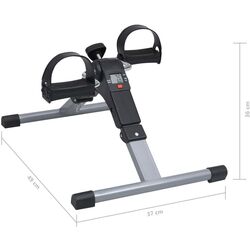 Mini bicicleta fitness VidaXL 92477 (Black/Grey) Thumb