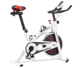 Bicicleta fitness vidaXL 92136 (White/Red/Black)