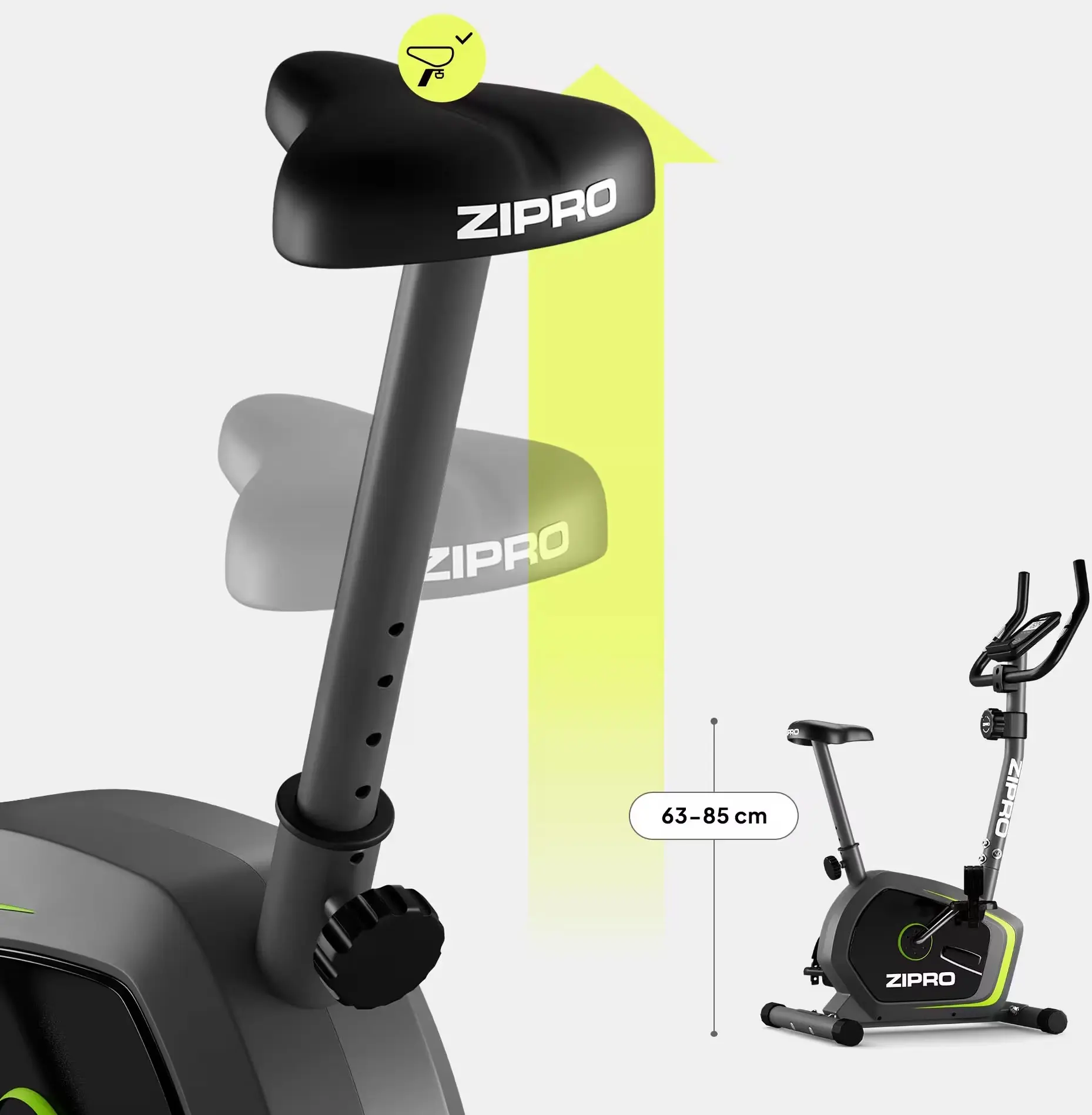 Велотренажер Zipro Drift (Grey) - 10