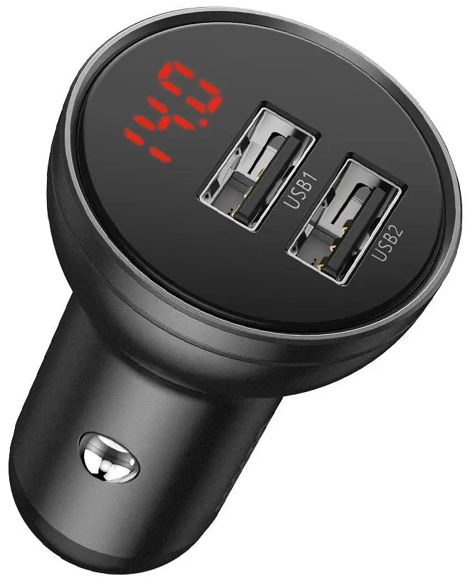 Автомобильное зарядное устройство Baseus Digital Display CCBX-0G (Gray)