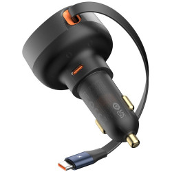 Автомобильное зарядное устройство Baseus Enjoyment Pro USB-C (Black) Thumb