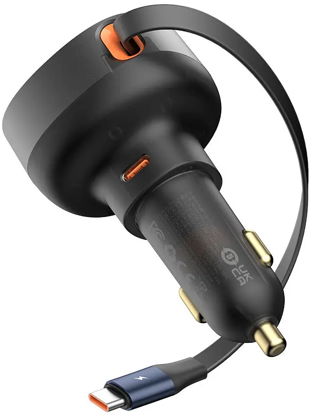 Автомобильное зарядное устройство Baseus Enjoyment Pro USB-C (Black) - 3