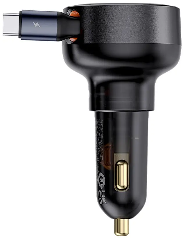 Автомобильное зарядное устройство Baseus Enjoyment Pro USB-C (Black) - 4