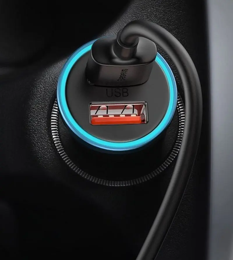 Автомобильное зарядное устройство Baseus Golden Contactor CCJD-A03 (Blue)