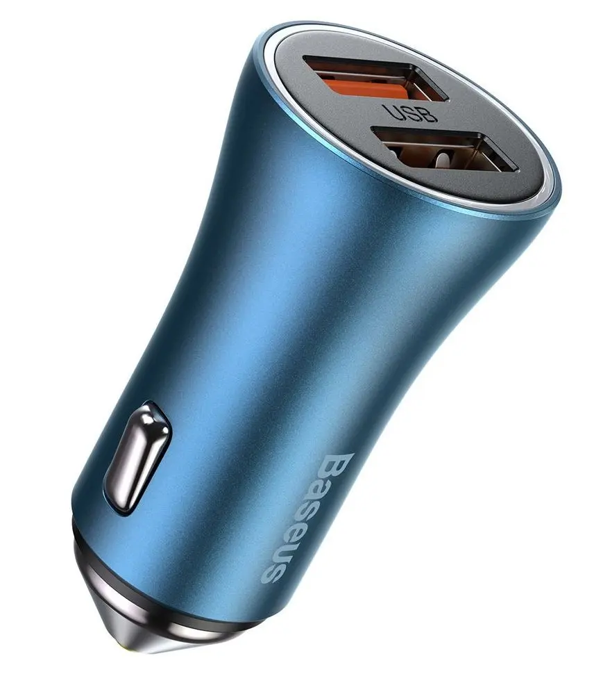 Автомобильное зарядное устройство Baseus Golden Contactor CCJD-A03 (Blue)