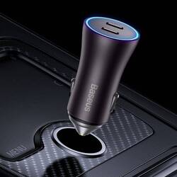 Автомобильное зарядное устройство Baseus Golden Contactor Pro CGJP020013 (Dark Grey) Thumb