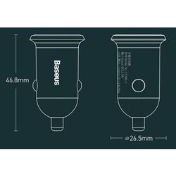 Încărcător auto Baseus Grain Pro CCALLP-01 (Black) Thumb