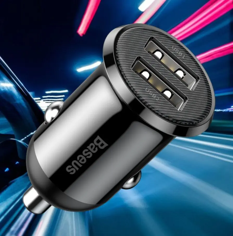 Încărcător auto Baseus Grain Pro CCALLP-01 (Black)